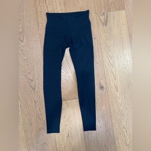 Lulu full length mid rise leggings - dark blue